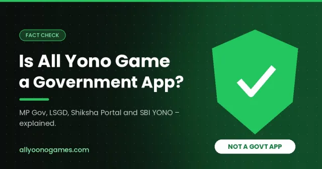 Is All Yono Game a government app – fact check shield illustration