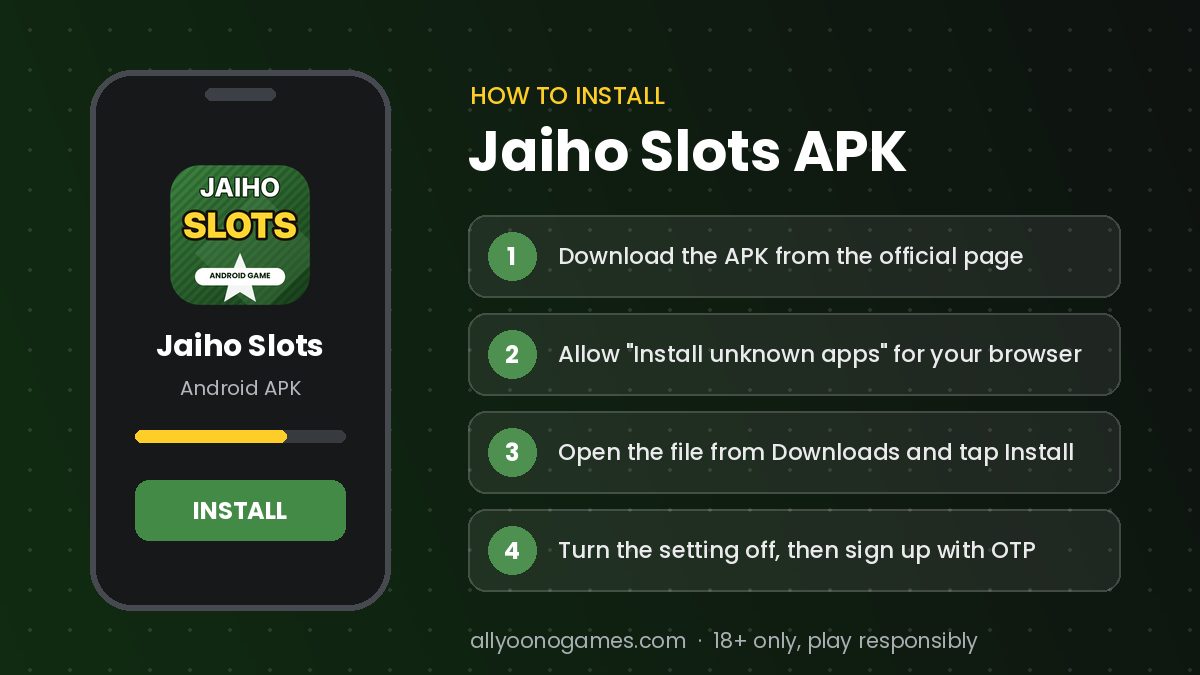 How to install Jaiho Slots APK on Android – step-by-step