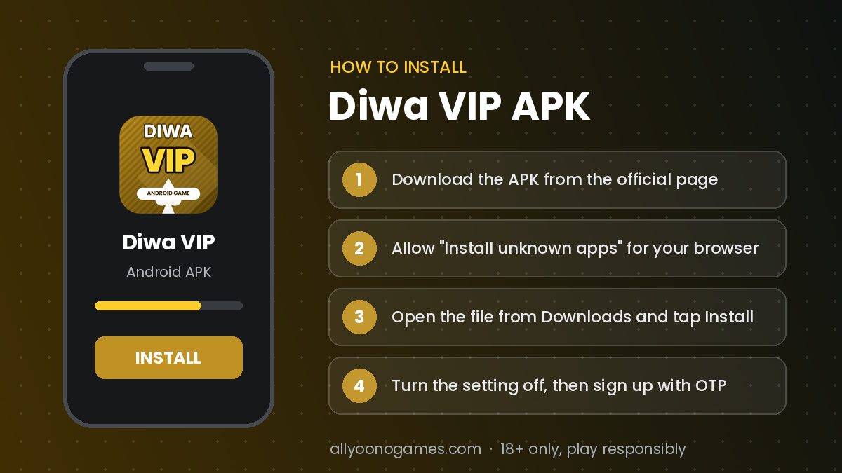 How to install Diwa VIP APK on Android – step-by-step